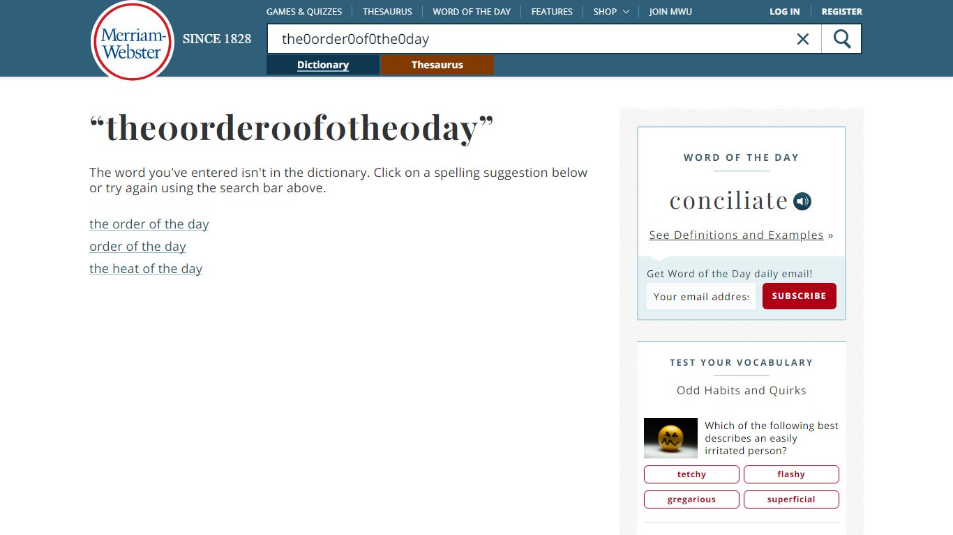 The order of the day Definition & Meaning - Merriam-Webster