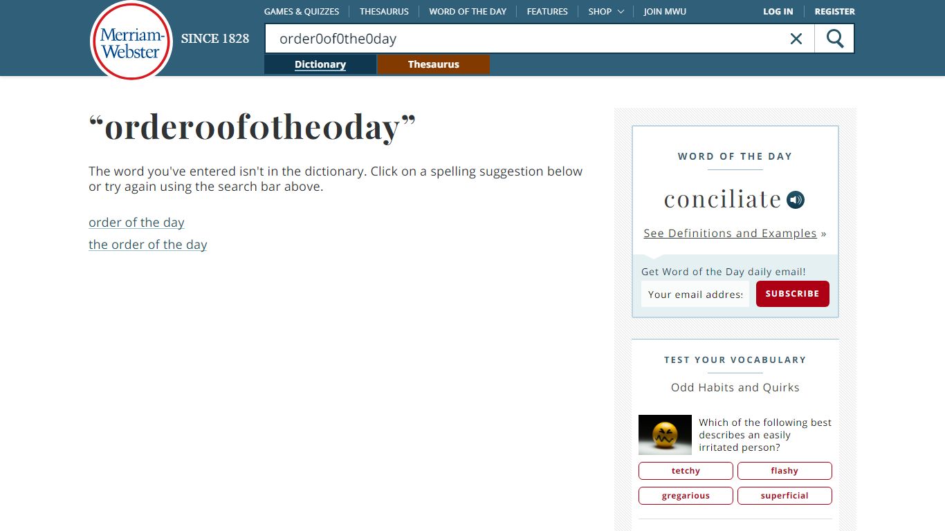 Order of the day Definition & Meaning - Merriam-Webster